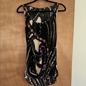 Colorful Patterned Sleeveless Top